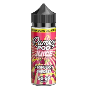 Ramsey Pod Juice Raspberry Sherbet 0mg 100ml Shortfill E-Liquid